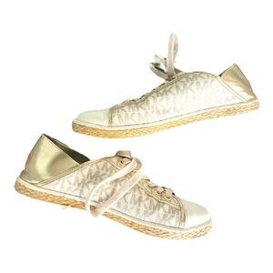 WOMENS MICHAEL Michael Kors Kristy Slide Heel Cap Espadrille Sneakers Vanilla Go